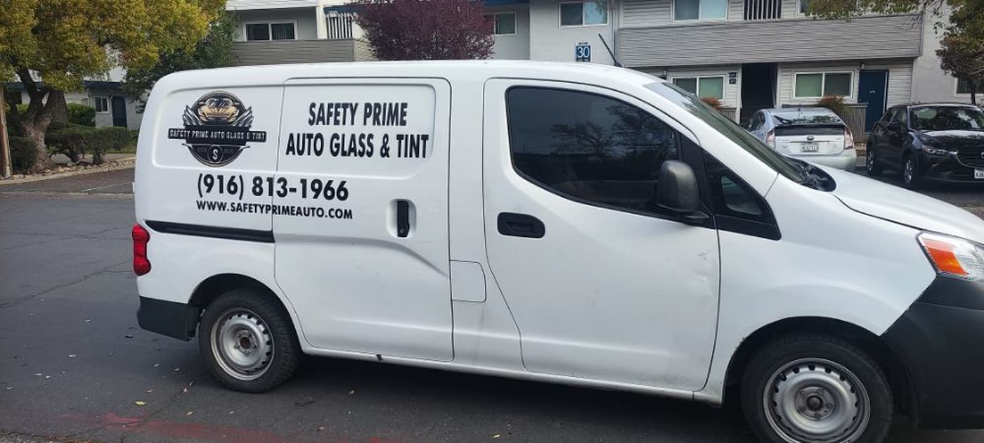 The Safety Prime Auto Glass & Tint mobile service van